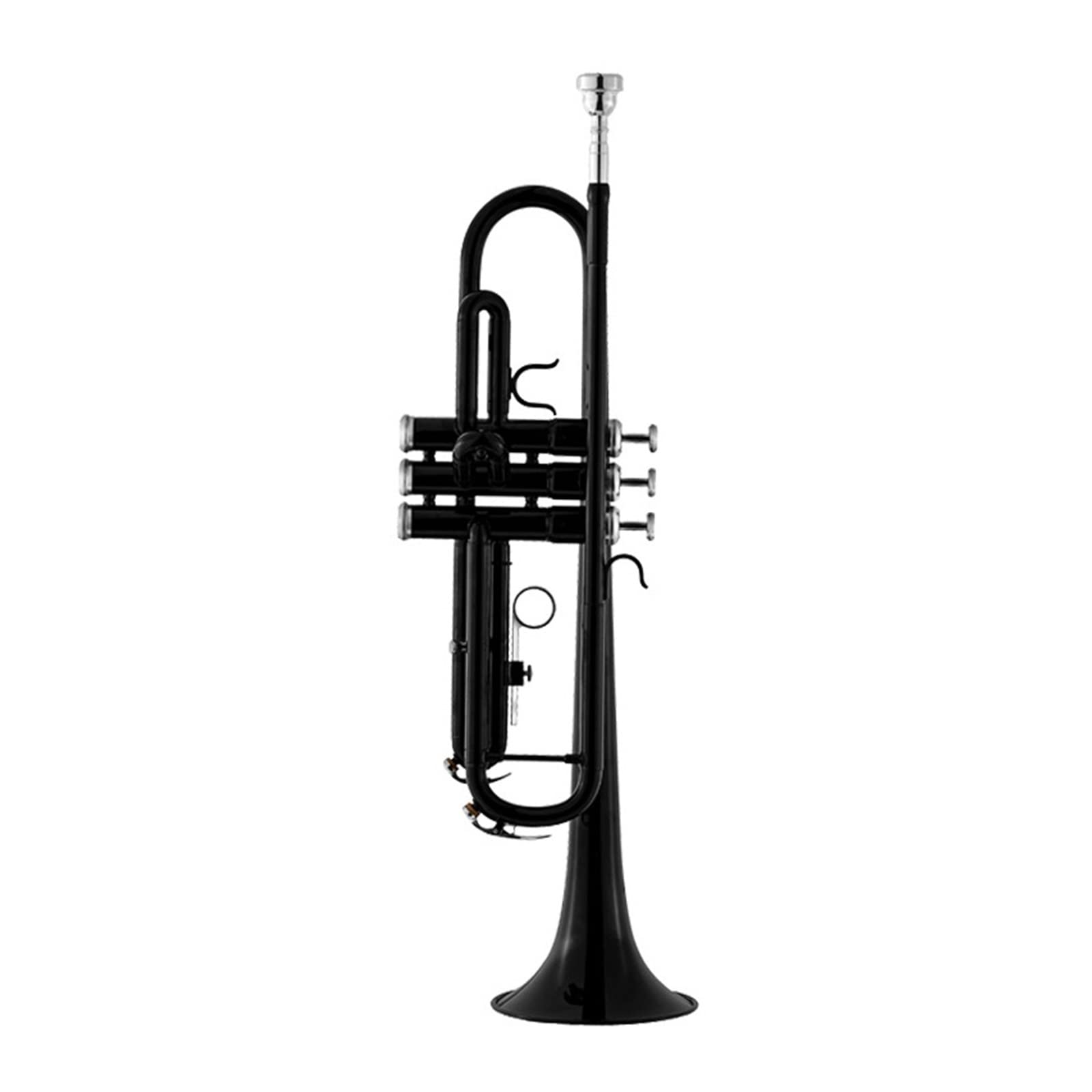 B-płaski Instrument Czarna Trąbka Mosiężna Rura Korpus Tłok Z Miedzioniklu Wysokiej Jakości Trąbka Instrumentu początkujących trąbka