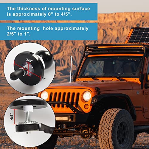 Image of Universal Boat Radio Antenna - Flexible Mast for AM /FM, Yacht, Pontoon, Golf Cart, ATV, UTV, RV, Excavator, Tractor & Car Stereo
