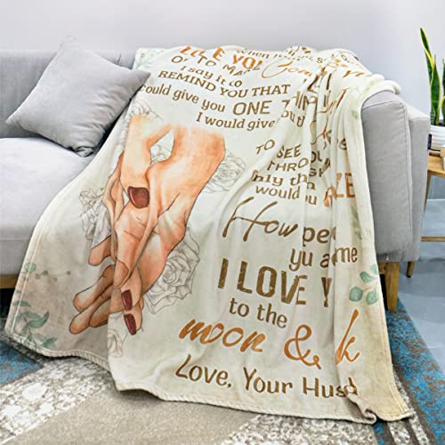 Jolochill Gifts For Wife, To My Wife Blanket Mother's Day Wedding Anniversary Christmas Romantic Gifts For Her, Wife Birthday Gift Ideas, Presents For Her, Wife Blanket 55X70 #TOP2