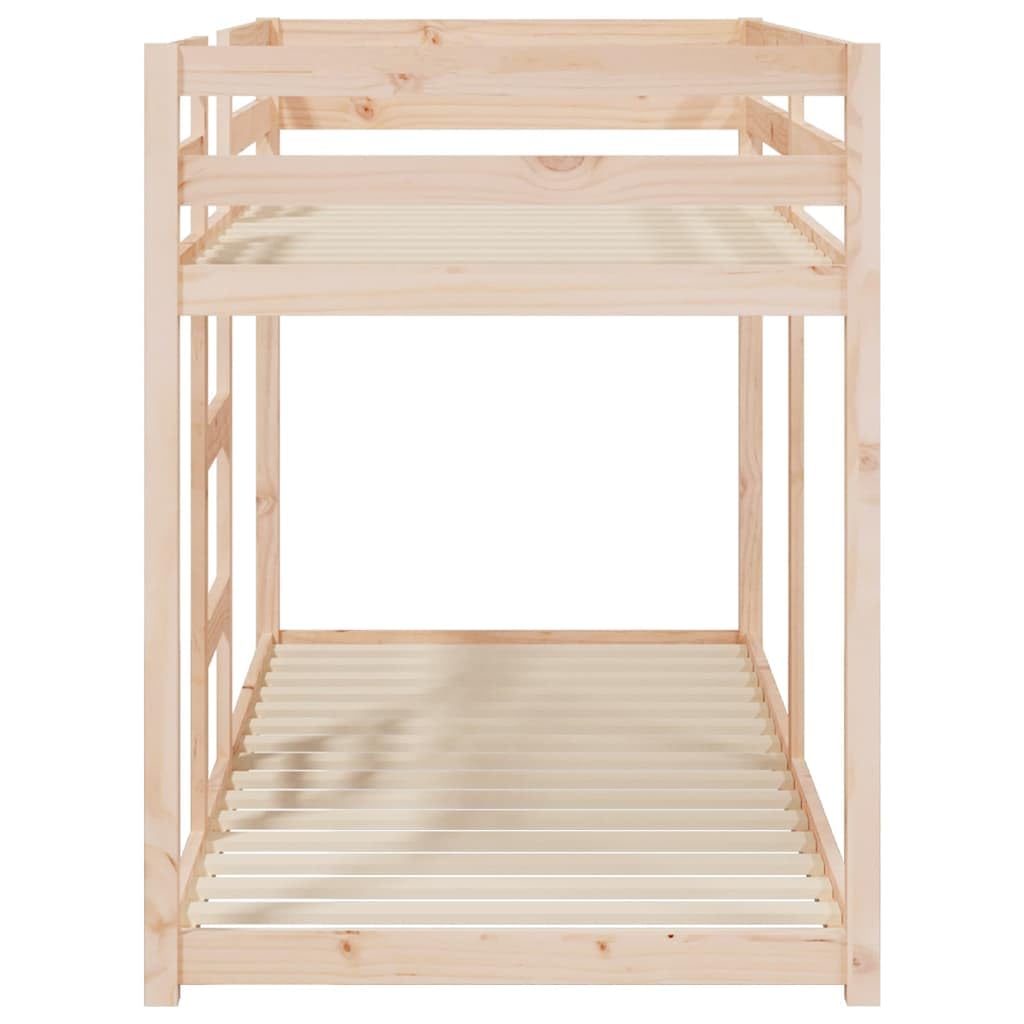 vidaXL Letto a Castello 80x200 cm in Legno Massello di Pino