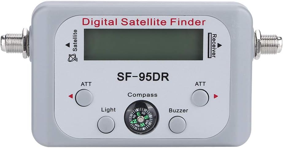 Satellite Signal Meter Finder, Digital Receiver Tool, Compact Portable Size - Compatible with DirecTV, Dish Network, Easy Dish Alignment for Home Use
