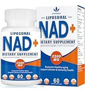 2200mg Liposomal Nad+Supplement,Nad Supplement with Resveratrol+Berberine,Nicotinamide Adenine Di...