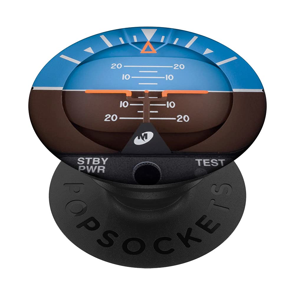 Attitude Indicator Aviation Jet Aircraft Geek Pilot Cockpit PopSockets Swappable PopGrip