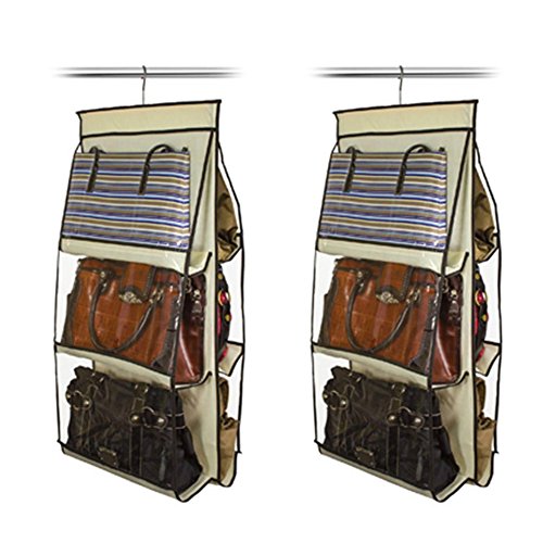 Organizador de Bolsas VB Home para Cabide Marfim 2 peças