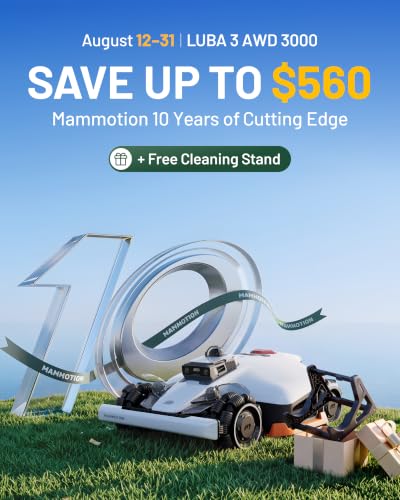 Image of Mammotion LUBA 3 AWD 3000 Robot Lawn Mower, 0.75 Acre, LiDAR+NetRTK+AI