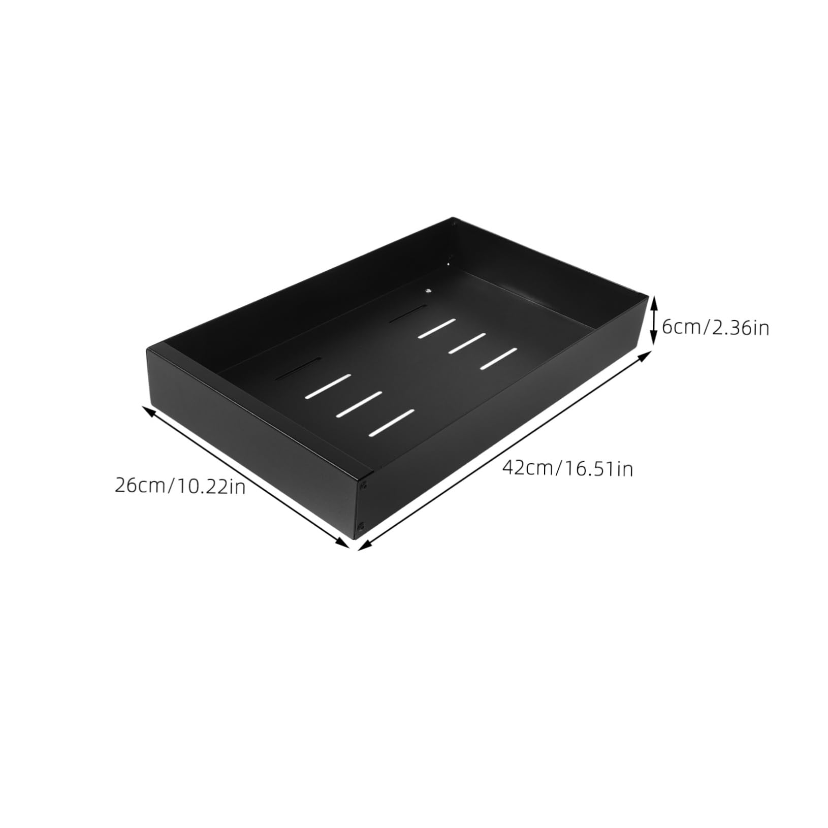 PRETYZOOM Cesta Extraíble para Platos de Acero al Carbono Negra | Divisor Ajustable, Drenaje Integrado, Organización de Cocina para Vajilla y Utensilios