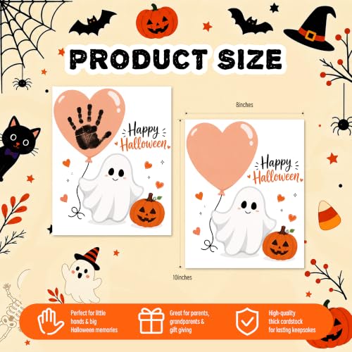 stizak Halloween Handprint Card, 10pcs Keepsake Craft by stizak - Used condition - Image 2