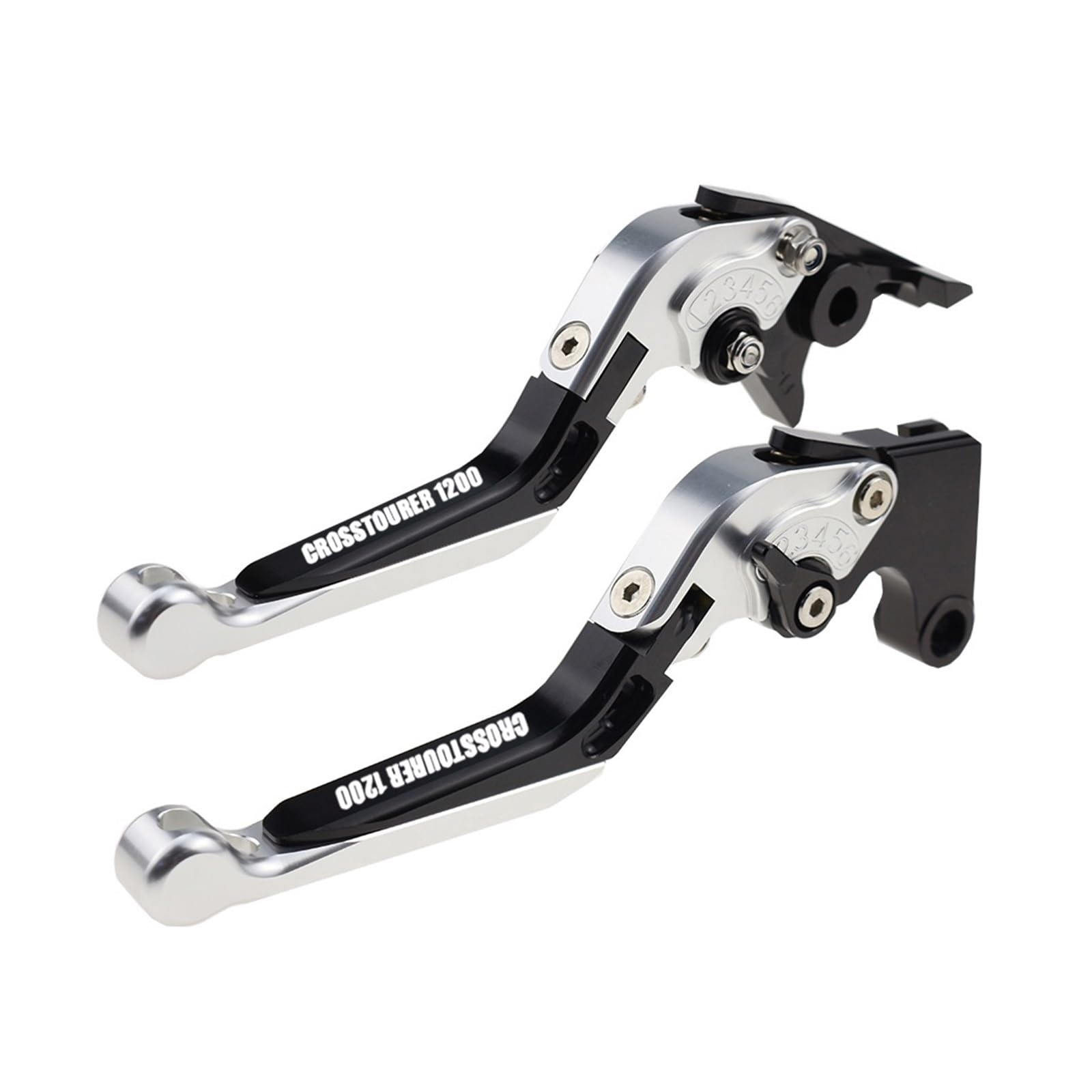 Jghfdws 47 Motorcycle Brake Clutch Lever Set For Crosstourer Motorcycle Folding Extendable Brake Clutch Levers Set