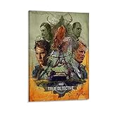 Movie Posters True Detective Poster Thriller Movies Posters for Room Aesthetic Wall Art Paintings Canvas Wall Decor Home Decor Living Room Decor Aesthetic 20x30inch(50x75cm) Frame-Style