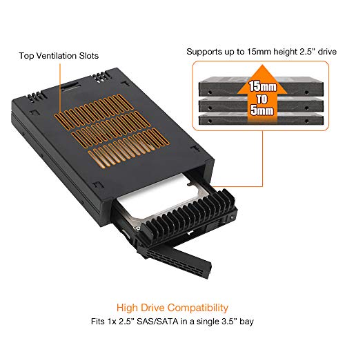 Caja externa para disco 2.5 SAS/SATA ICY DOCK MB741SP-B miniatura 3