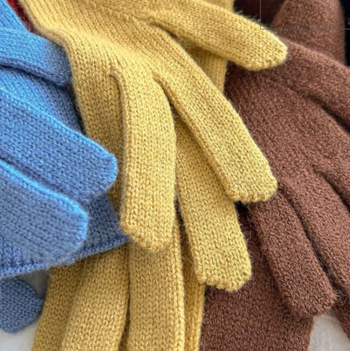 Solyinne Skinny Scarf for Women Y2k Candy Color Slim Knitted Scarves With Cute Palm Hot Girl Birthday Photo Booths Party Prop4