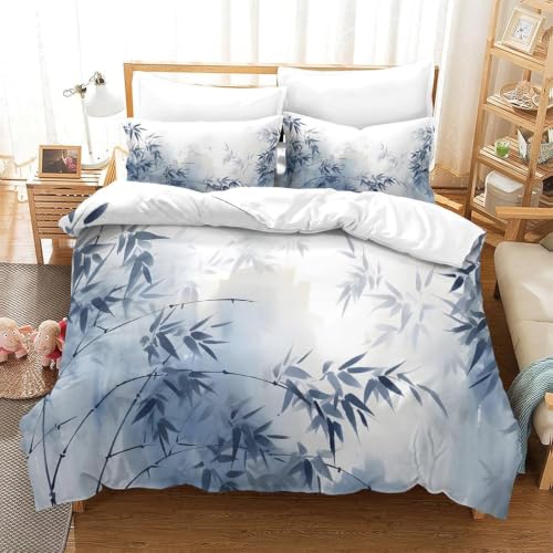 Housse de couette microfibre douce aux finitions soignées imprimé 3D