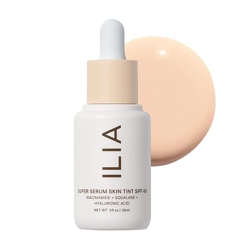 Miniatura 88 de ILIA - Tinte de piel natural Super Serum SPF 40 | Maquillaje no tóxico, vegano, libre de crueldad y limpio ST0.5 Skye (tonos neutros extra