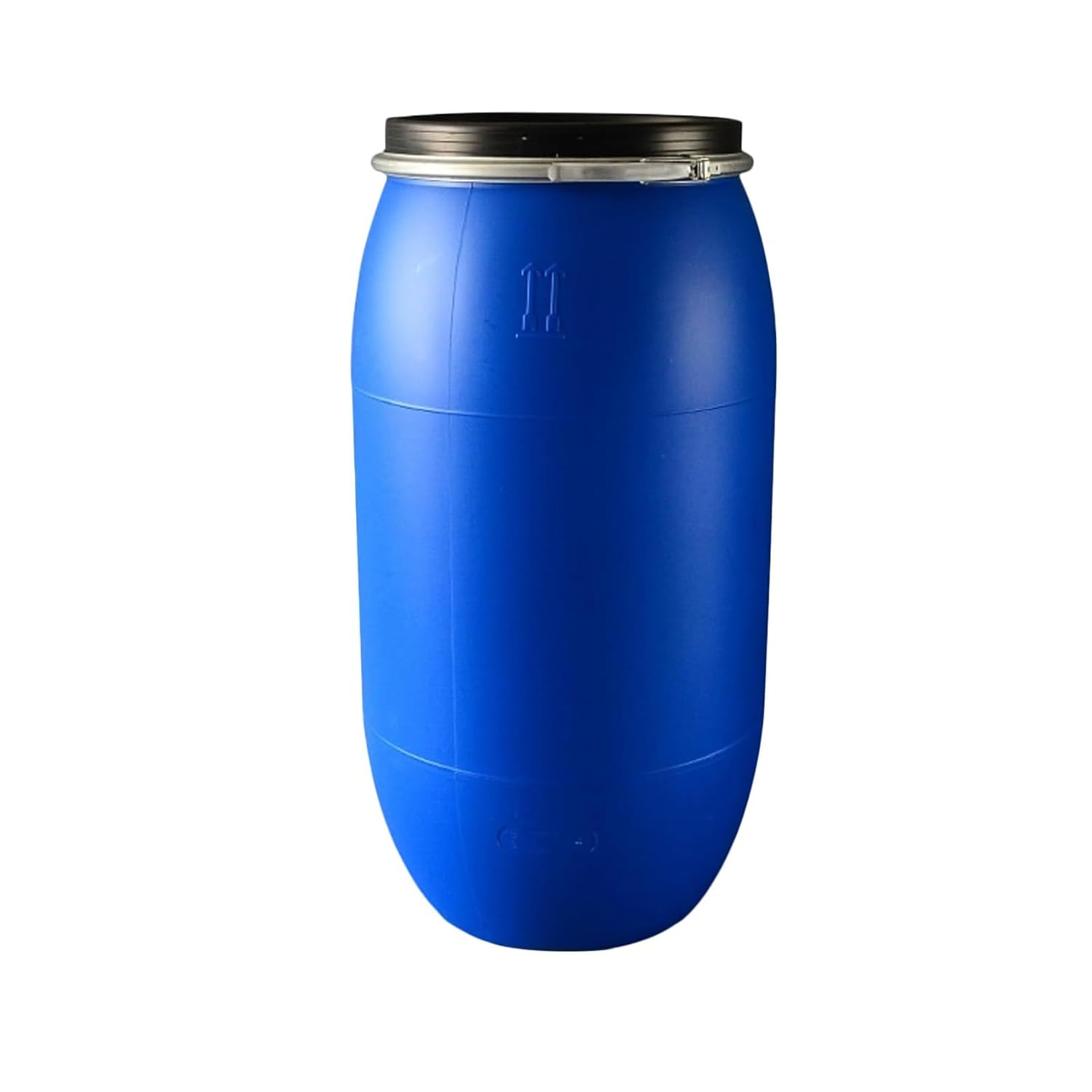 Blue Shipping Barrel with Lid, Plastic Drum for Transport, Food Grade Airtight Container for Shipping and Storage, Water Barrels Rain Barrel Use, Indoor Outdoor Storage Solution(160L)