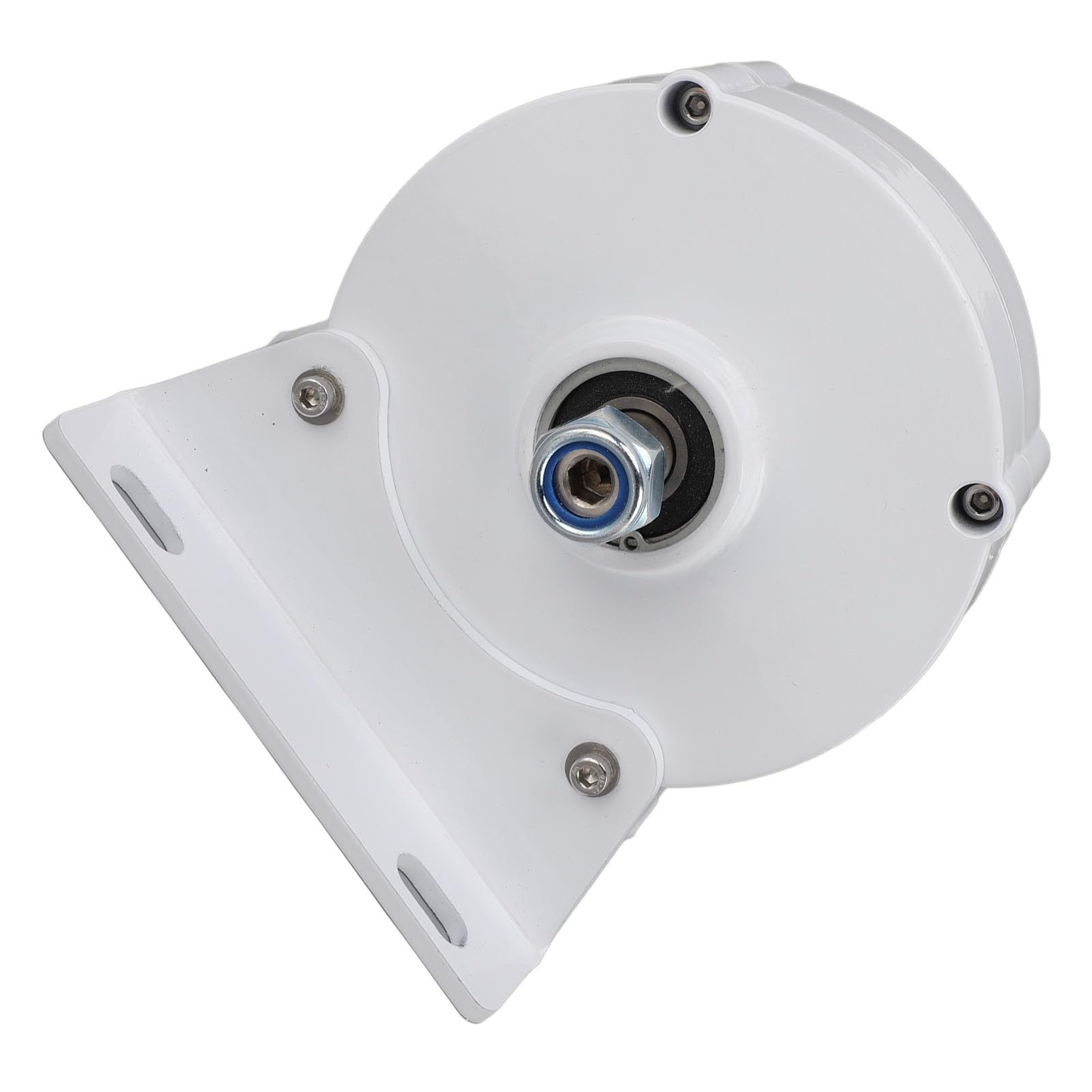YWBL-WH Generatore CA Trifase, Generatore Sincrono a Magneti Permanenti in Lega di Alluminio 12V 200W Doppio Albero con Base, Lubrificazione a Grasso, per Turbine Eoliche Verticali o Orizzontali