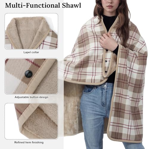 Poncho chal mujer para combatir el frío en casa sin perder estilo 5