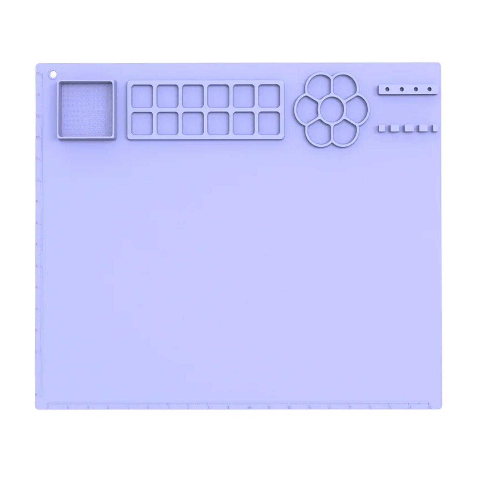 Sdiuakbv Violet Painting Mat Silicone Painting Mat Silicone Painting Pad Diy Rectangle Graffiti Mat Art Oil Washable For Drawing