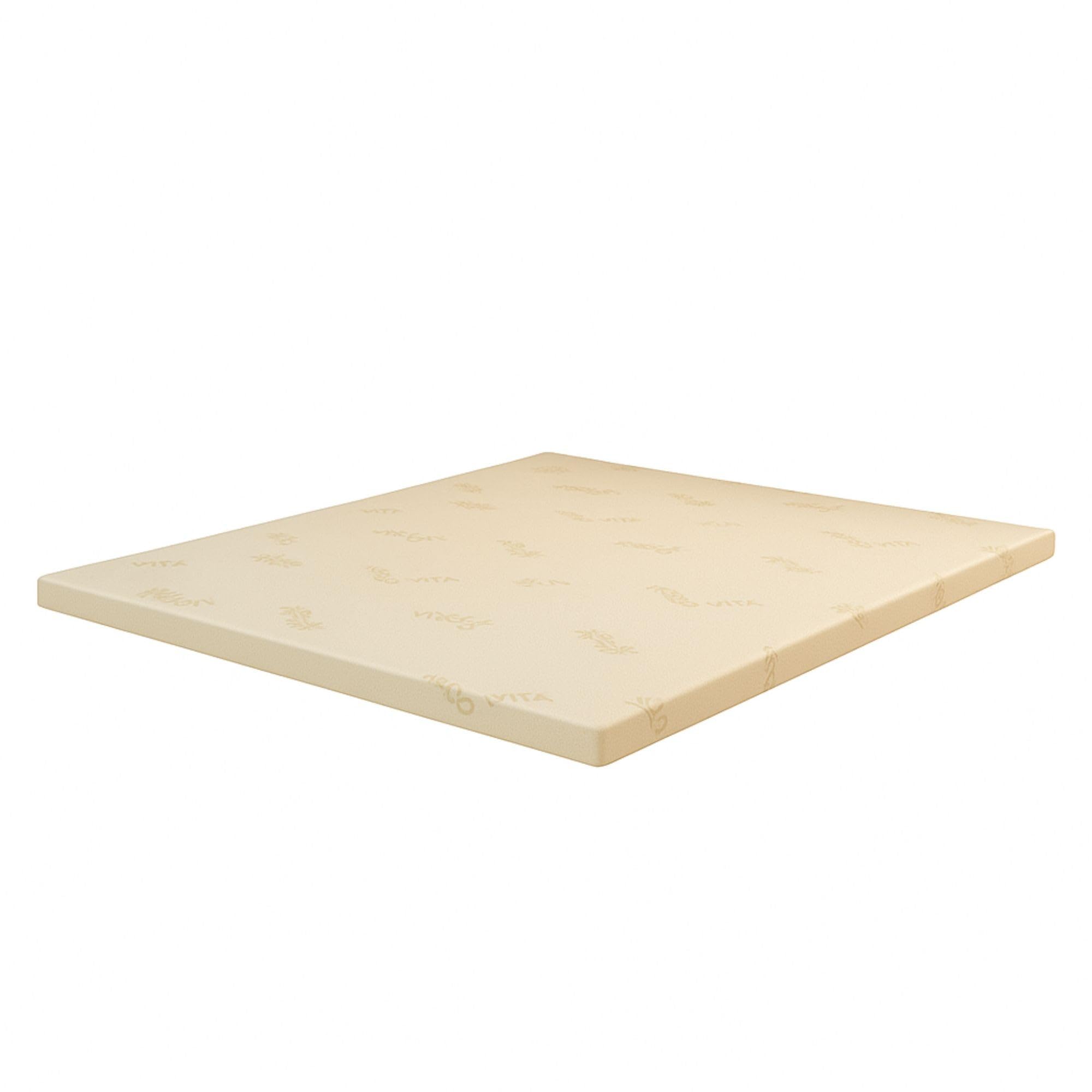 King of Dreams sur-Matelas 140X190 Epais Hauteur 6 cm Mousse Polysoff Déhoussable Très Moelleux (140_x_190_cm)