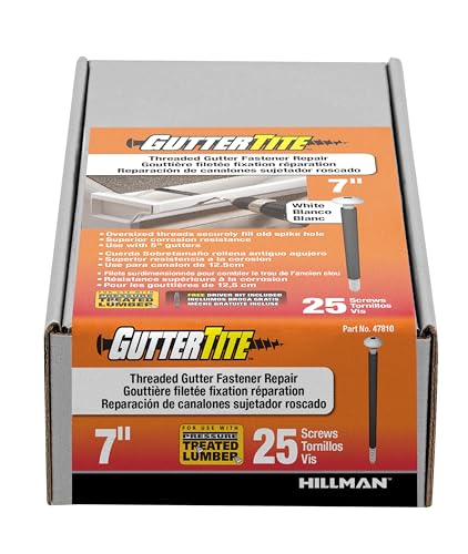 Vis Guttertite Hillman 5/16 pour remplacer les fixations de toiture