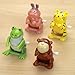 Bits and Pieces - Set of Four (4) Wind Up Flipping Animals - Rabbit, Monkey, Cat and Frog Do Flips
