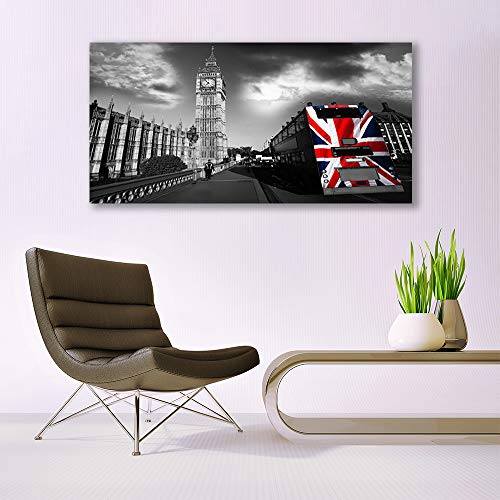 Impression sur verre trempe 140x70cm Tulup tableau mural moderne decoration design ville - 4