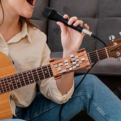 Entraîneur d'accords de guitare en ABS compact pour débutant