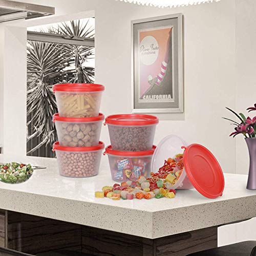 Image of Cutting EDGE Nesterware 750ml Stackable Container (Set of 6, Light Red)