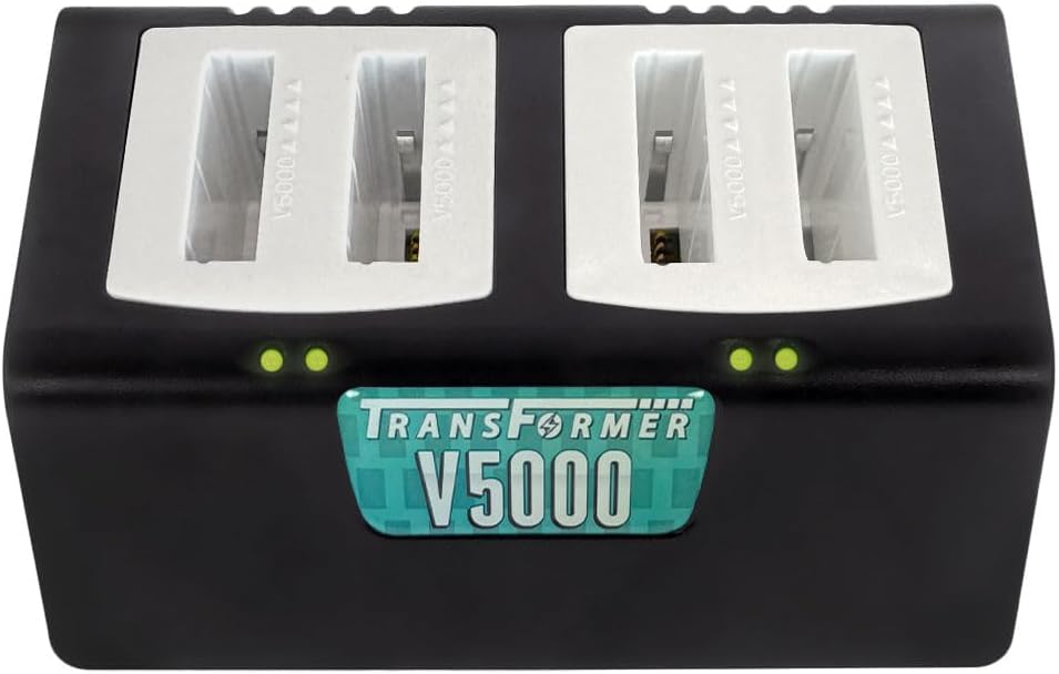 Artisan Power 4-Bay Battery Charger for Vocera SmartBadge V5000 | PD Type C Power Supply and LED Lights | Compatible with Battery Model 230-02150