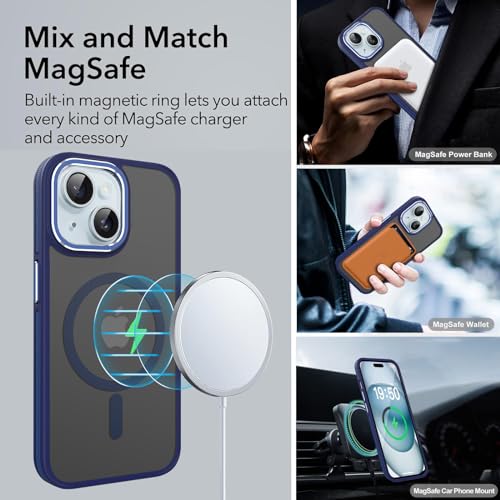 Hitaoyou for iPhone 15 Plus Case,iPhone 15 Plus Magnetic Case [Compatible with MagSafe] Translucent Matte Shockproof Women Men Girl Protective Case Cover for iPhone 15 Plus 6.7" - image 3