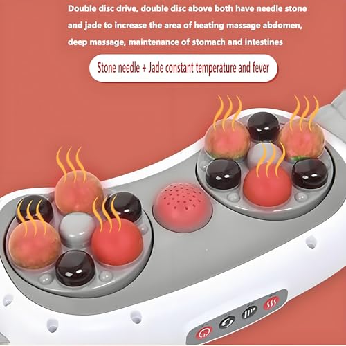 Strumento per impastare la pancia, cintura dimagrante elettrica con impostazioni di intensità e temperatura regolabili, impastare avanti e indietro per perdita di peso e digestione