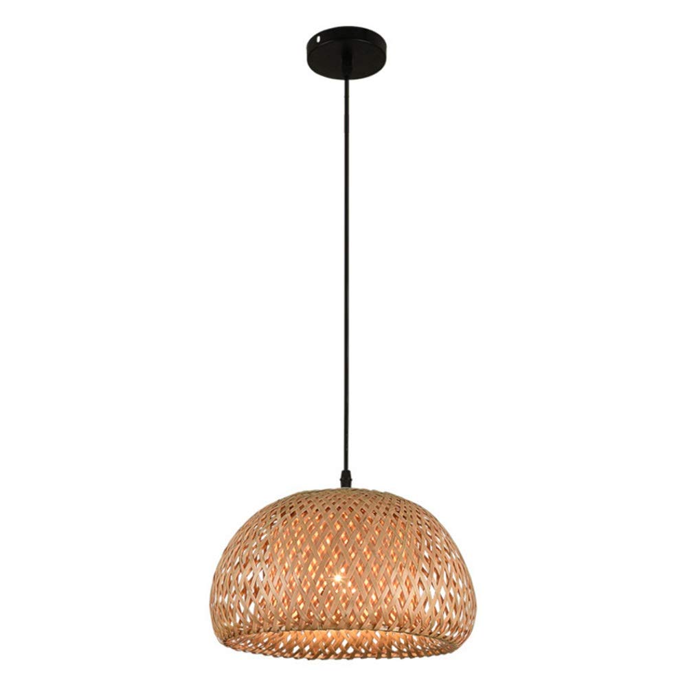 Chandelier Chandelier suspension bambou E27 lustre classique 38cm salon cuisine