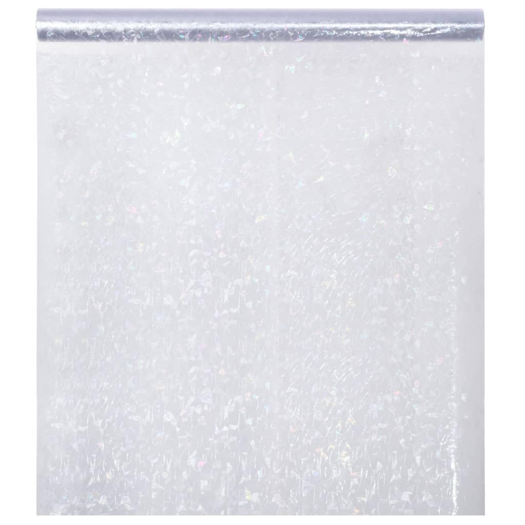 Dekor-Fensterfolie, mattiert, 3D-Regenbogen-Muster, 90 x 500 cm, PVC-Fensterbehandlungen
