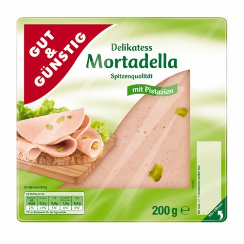 Gut & Günstig Delikatess Mortadella 200g Amazon.de Lebensmittel