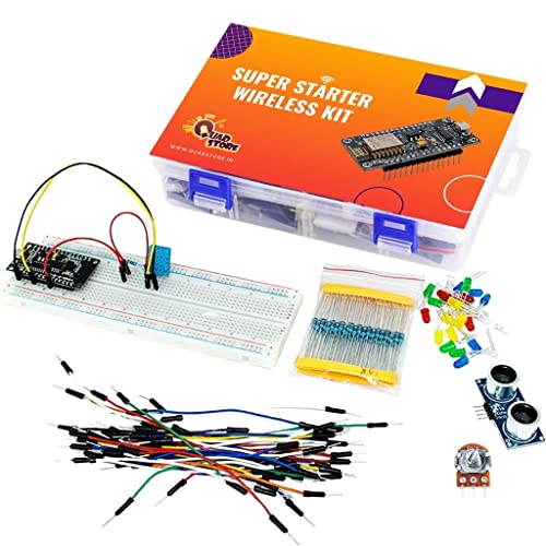 Image of Quad Store Wireless IOT Super Starter Programming and Development kit for NodeMCU ESP8266 Compatible with arduino IDE