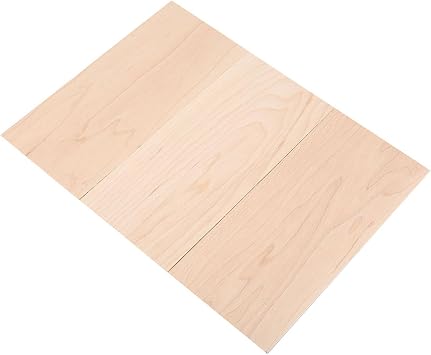 Premium Maple Wood Guitar Head Veneer Plate Set 3-Pack for Luthiers DIY Projects Durable and Stable Guitar Headplate Replacement Accessories for Folk and Classic