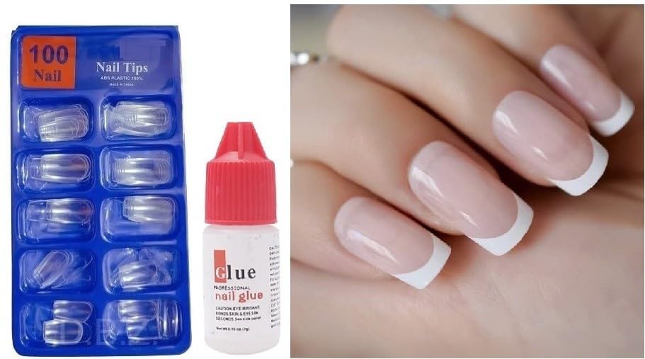 Press On Nails e Full Cover Fake Nails For Fingers WITH FREE GLUE
