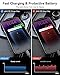 MRGLAS 90W USB C Car Charger Fast Charge, PD45W & QC45W, Flush Fit, Extra 3.3ft Type C Cable, All Metal, Cigarette Lighter USB Charger for iPhone 16 15 Samsung S25 S24 S23 Ultra Pixel 8/8Pro/7-Blue