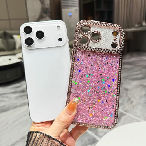 Coque iPhone 17 Pro Max brillante rose idée cadeau anniversaire - 5