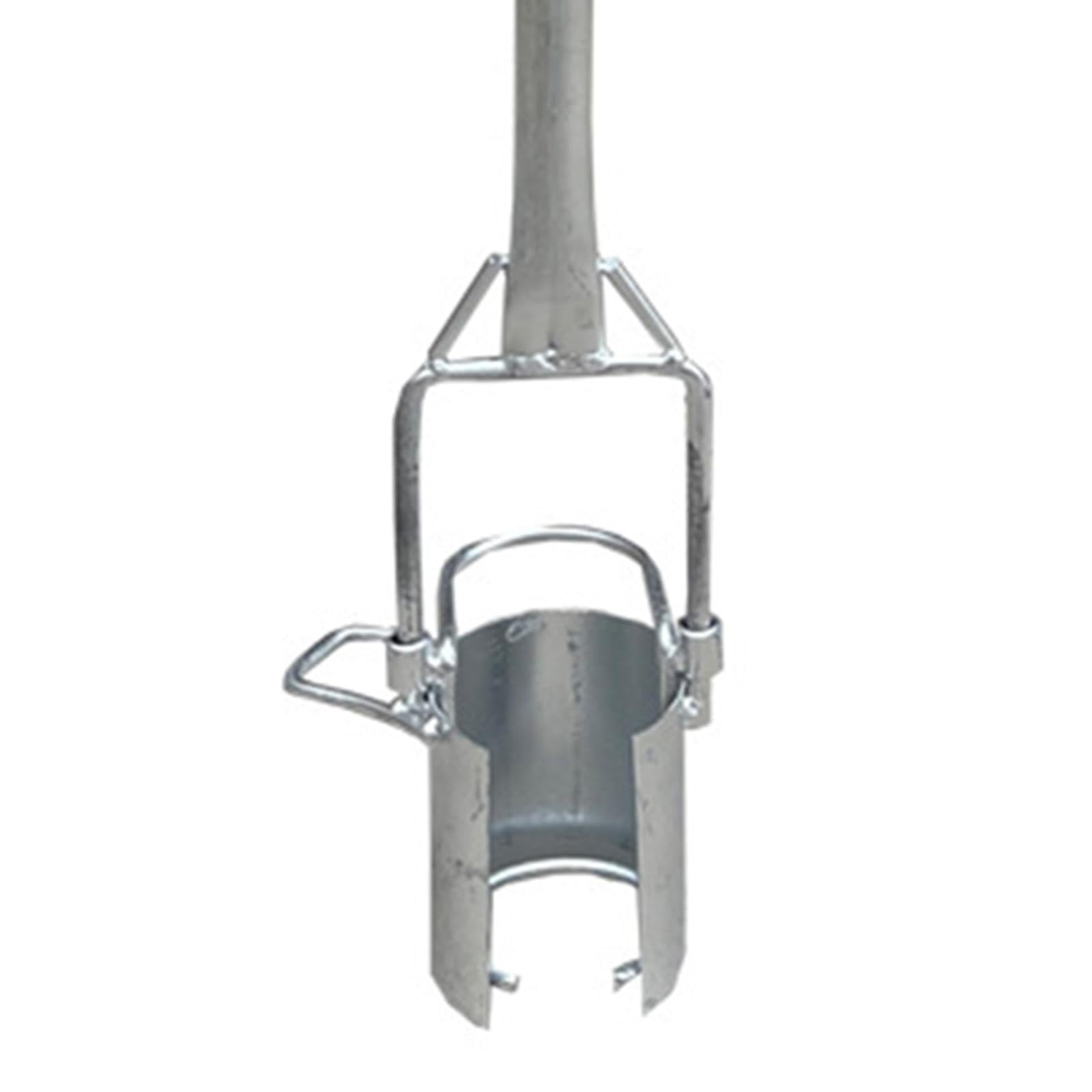 Outil de Transplantation de Bulbes Jardinage Long Manche Acier Inoxydable 9.84x32.68 pouces pour Plantation Semis Légumes