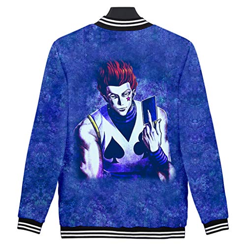 Novo moletom com capuz Hisoka Gon Killua Kurapika Cosplay Hunter x Hunter Anime, casaco masculino, H