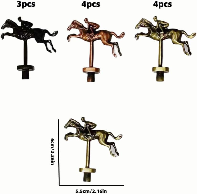 Juego de mesa Horse Race con 11 caballos metálicos y tablero de madera miniatura 4