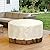 Vailge Fire Pit Cover Round,100% Waterproof Round Patio Fire Bowl Cover,Outdoor Heavy Duty Gas Firepit Table Covers with Air Vent and Handle