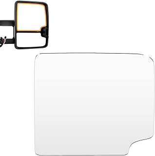 ITOPUP Towing Mirror Glass Fit for 1999-2018 for Chevy Silverado for GMC Sierra 1988-1998 for Chevy/for GMC C1500/K1500 Tow Mirror Lens Non-Heated 1 Piece of Right Side Flat Upper Mirror Glass