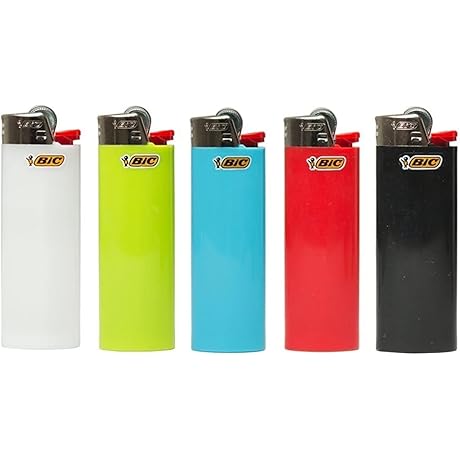 Assorted BIC Mini lighters Pack of 5