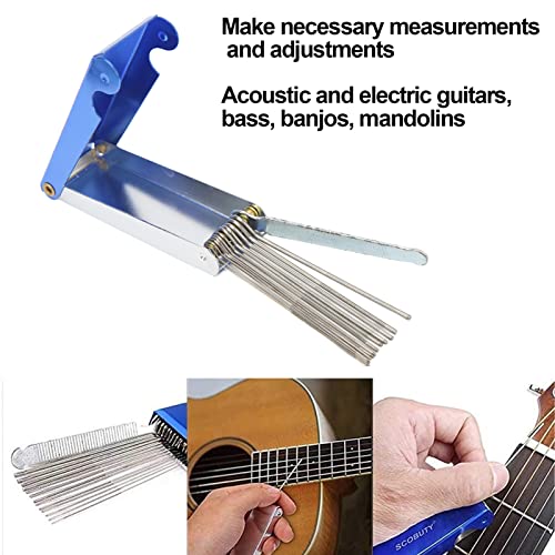 Ukulele Ruler Instrument Setup Tool Kit, Leveling Ruler Accessories Complete Gauge ...