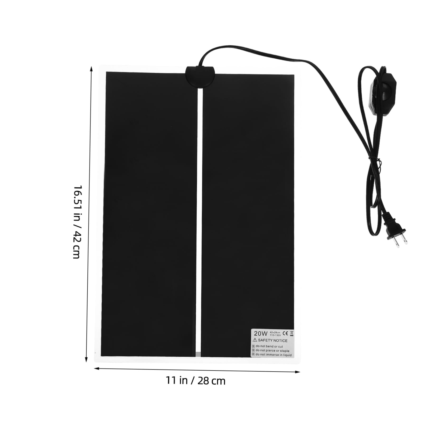 Abaodam 3pcs Reptile Temperature Controller Insulation Pad Heat Mat for Reptile Tanks Lizard Heating Pad with Safety Overheat Protection 20w Power Us Electrical Standard