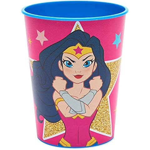 American Greetings 16OZ STAD CP 8CT Wonder Woman Party Supplies, Plastic Cups (8-Count), 8 Cover
