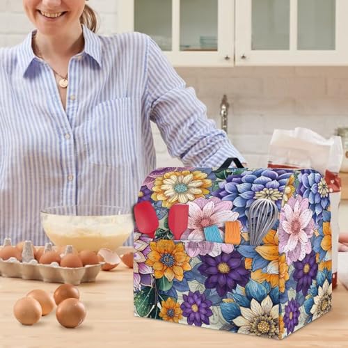Funda para Mezcladora de Cocina Boho Flower 4.5-5 Quart miniatura 5