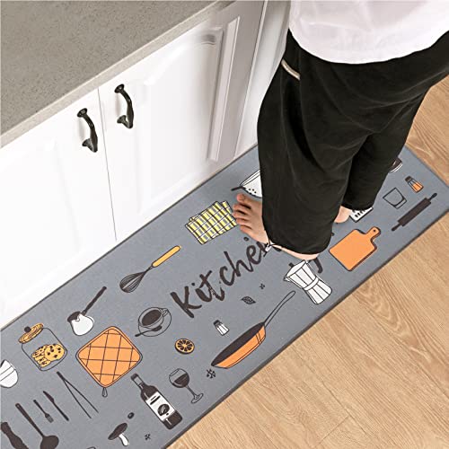 Carvapet Non-Slip Two-Piece Kitchen Rug Set #TOP17