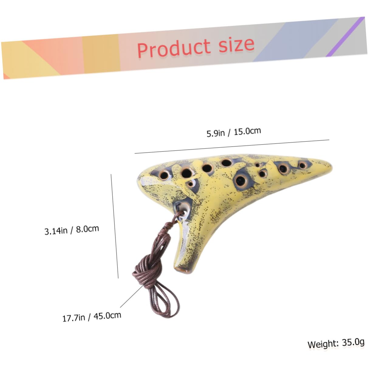 Garneck 12 Hole Alto c Ocarina for Music Lovers Ergonomic Design Easy to Tune and Play Random